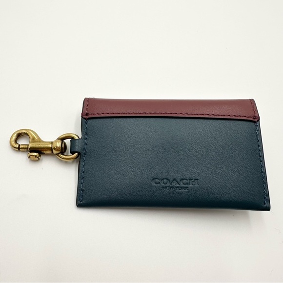 Coach Turnlock Card Case in Colorblock - Picture 6 of 9